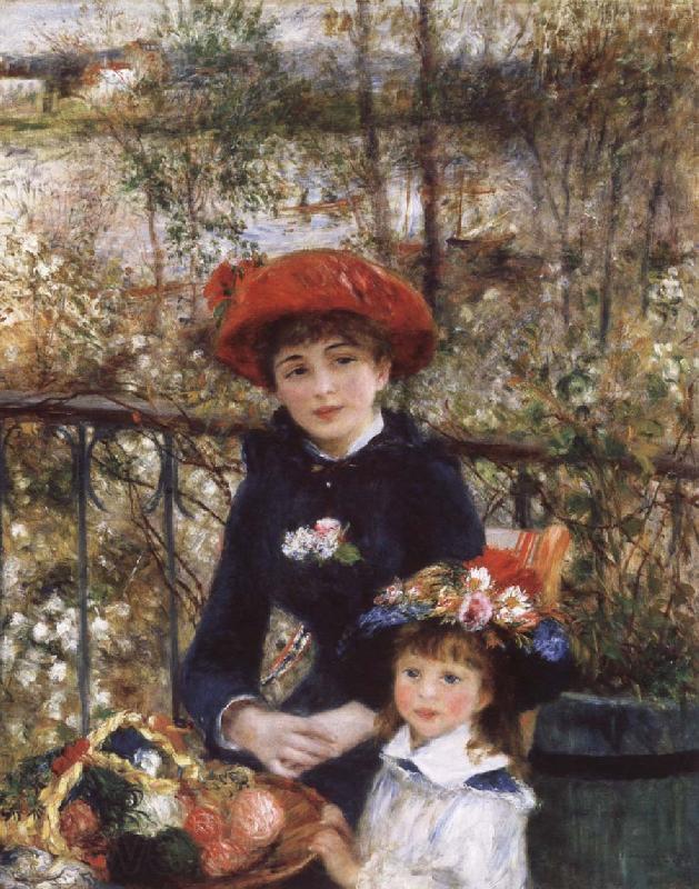 Pierre Auguste Renoir On tghe Terrace Spain oil painting art